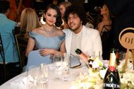 Selena Gomez and Benny Blanco at the 82nd Annual Golden Globe Awards. (Image via Getty)